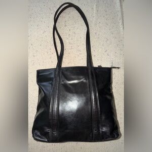 Jones New York Vintage 90’s Dark Chocolate Leather Shoulder Tote
